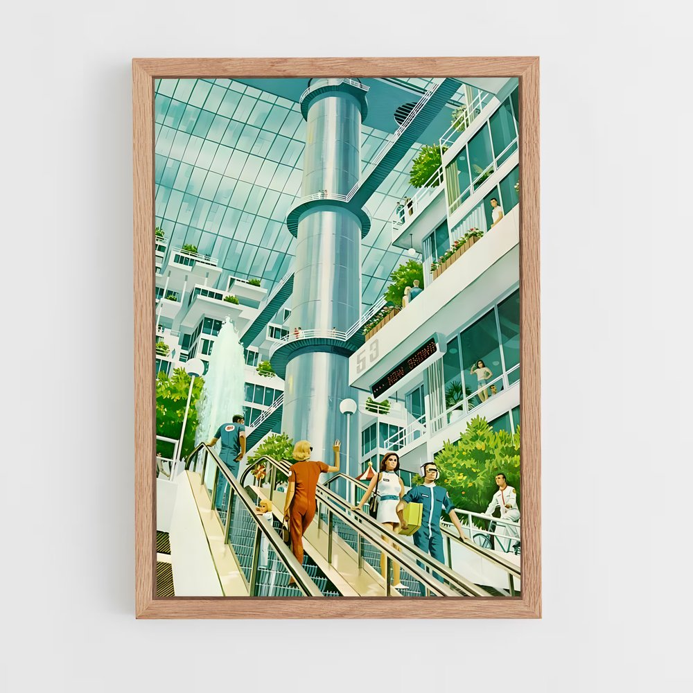 Poster Promenade dans le Futur – affiche Espace rétro (vue 4)